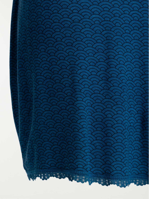 Nuisette bleu paon grande taille femme