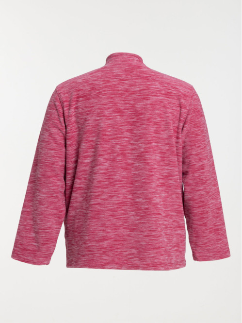 Polaire corail chiné grande taille femme Polaire corail chiné grande taille femme