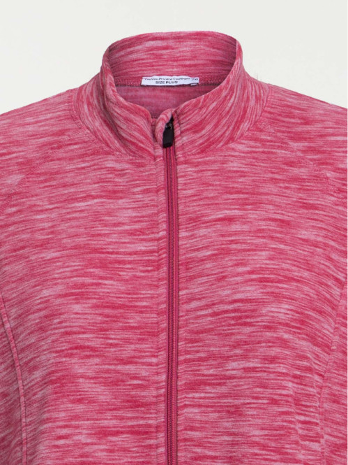 Polaire corail chiné grande taille femme Polaire corail chiné grande taille femme