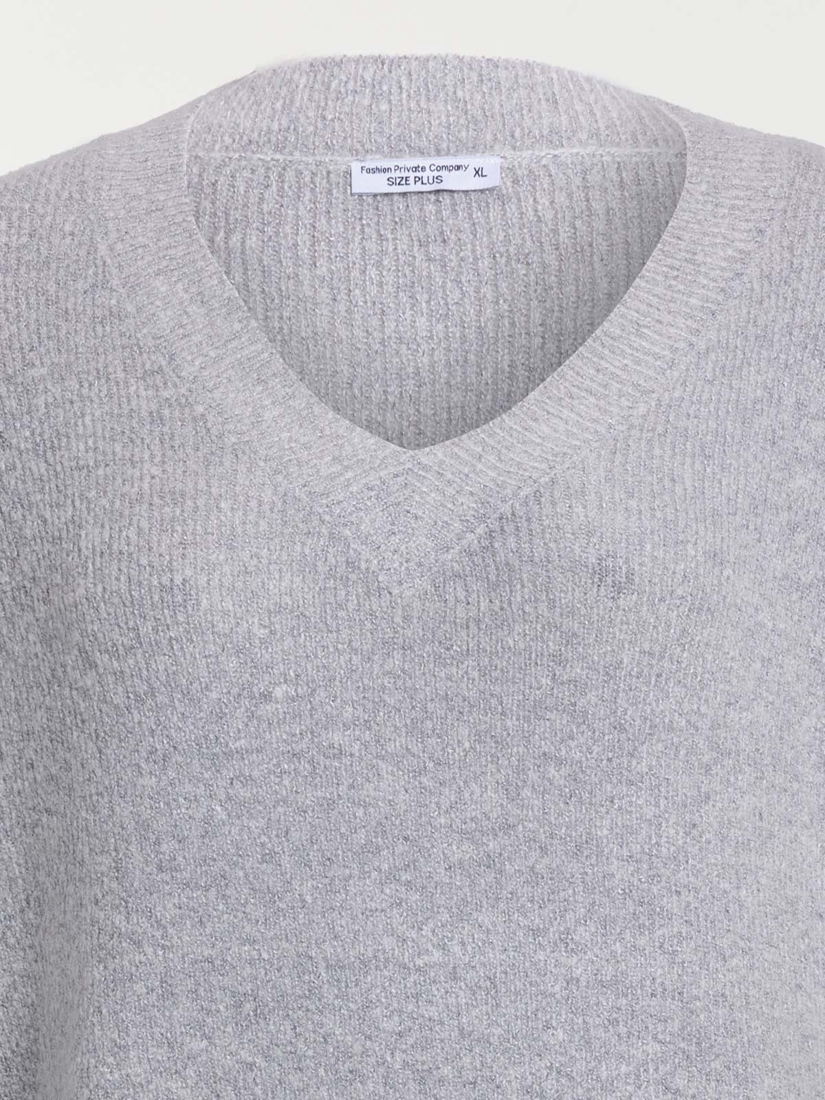 Pull gris chiné grande taille femme Pull gris chiné grande taille femme