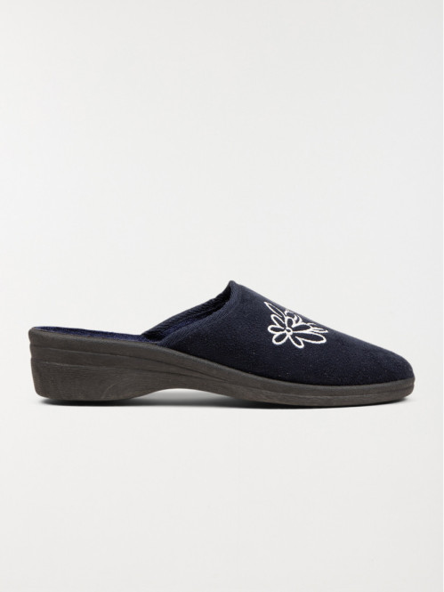 Chaussons broderie fleur...