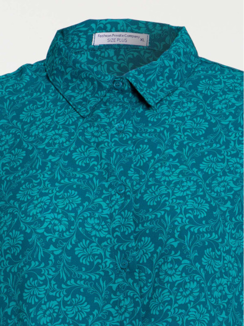 Chemise florale grande taille femme Chemise florale grande taille femme