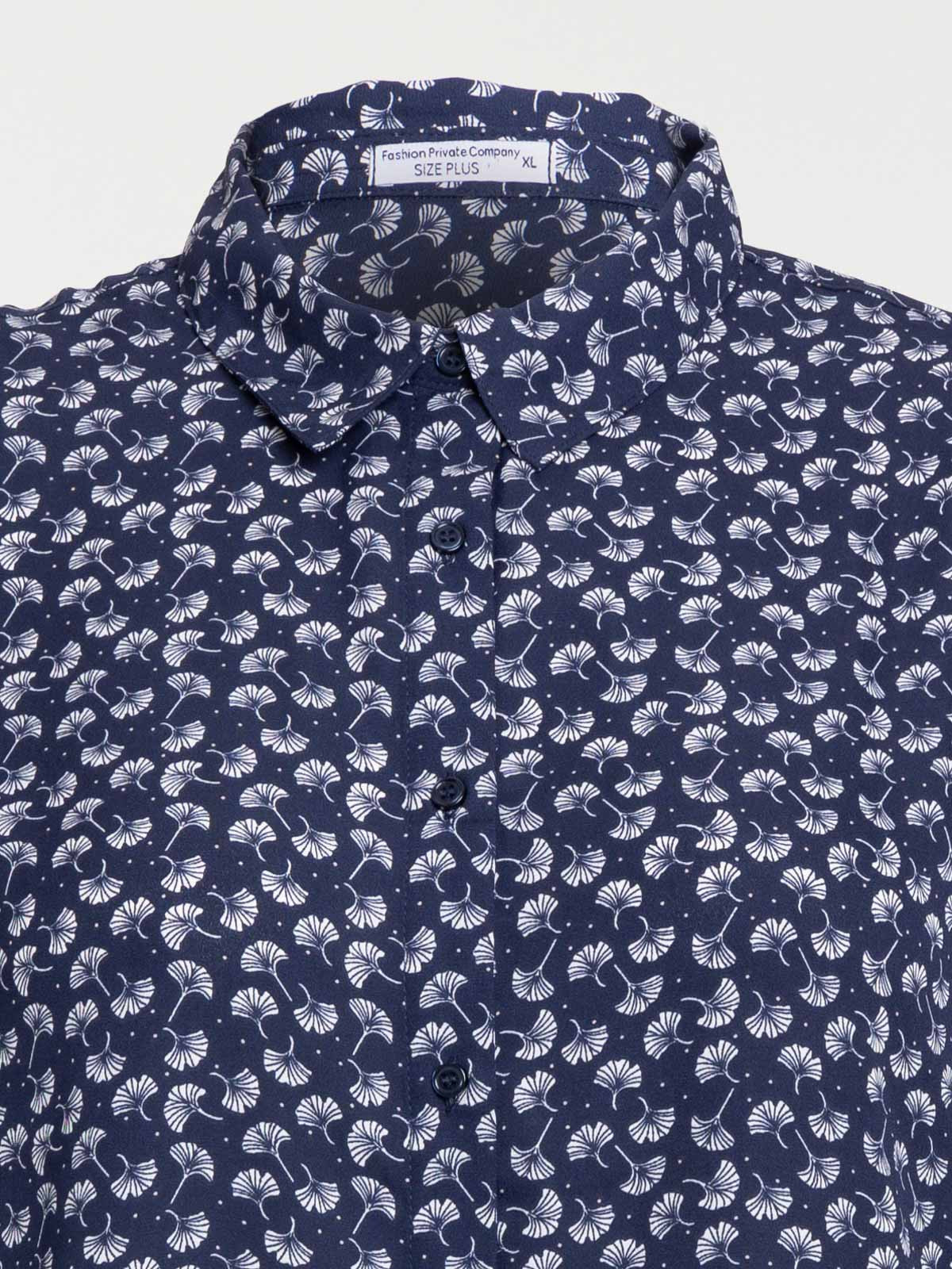 Chemise fleurs grande taille femme