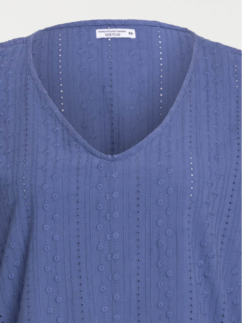 Blouse sunset blue grande taille femme