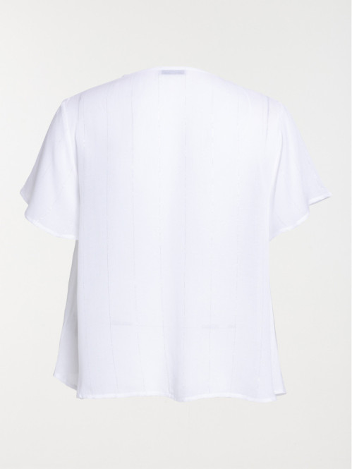 Blouse fines rayures grande taille femme Blouse fines rayures grande taille femme