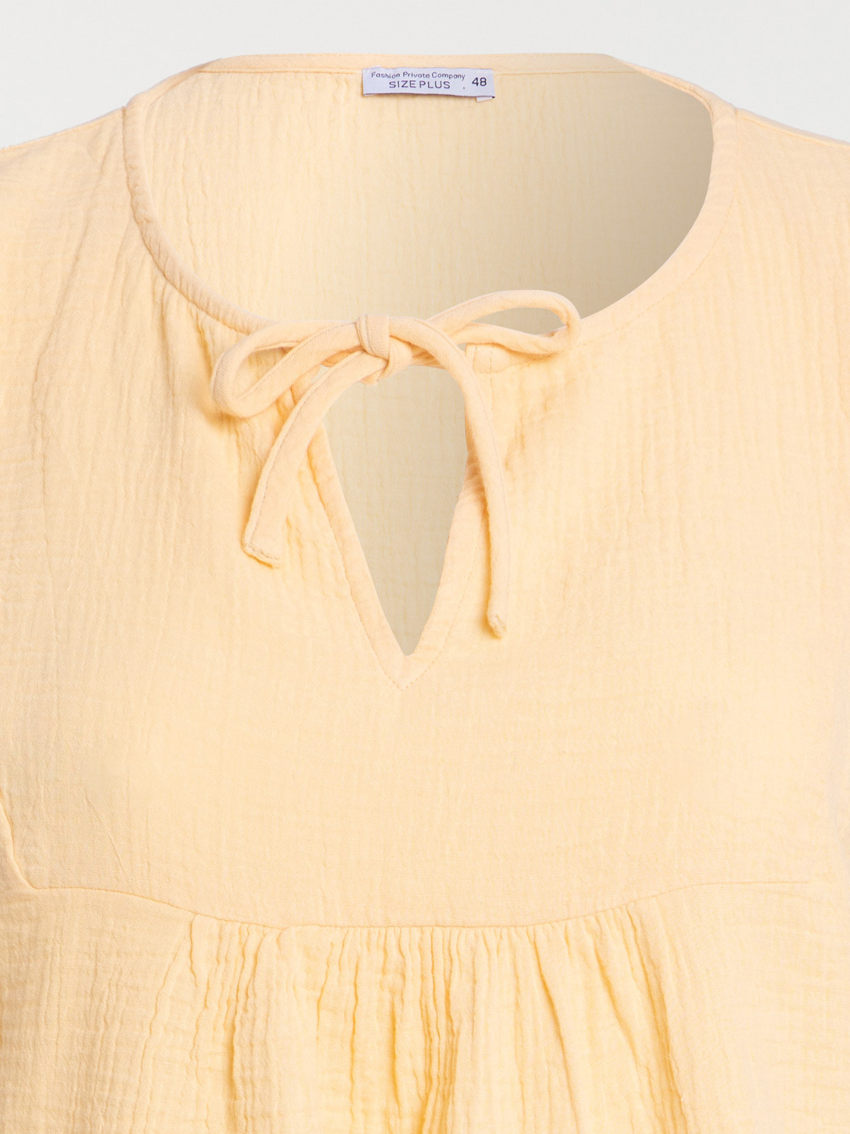 Blouse soft yellow grande taille femme Blouse soft yellow grande taille femme