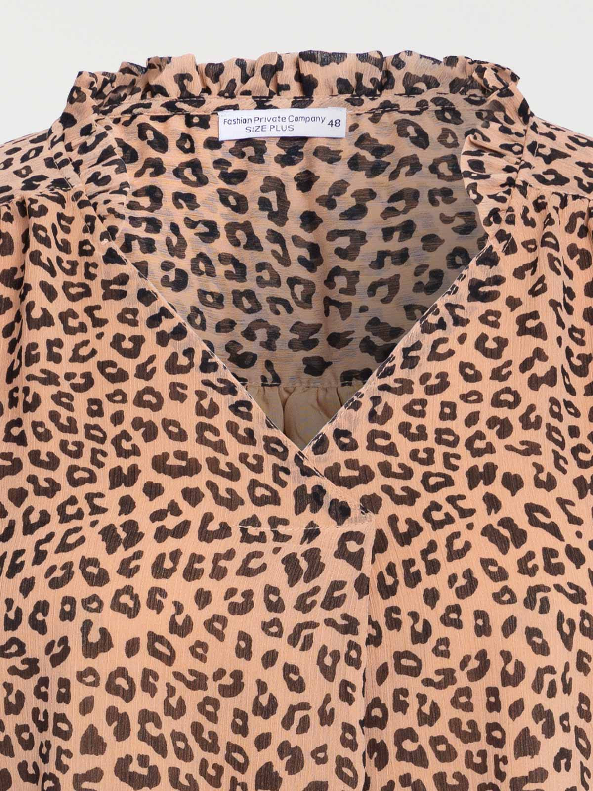 Blouse léopard grande taille femme Blouse léopard grande taille femme