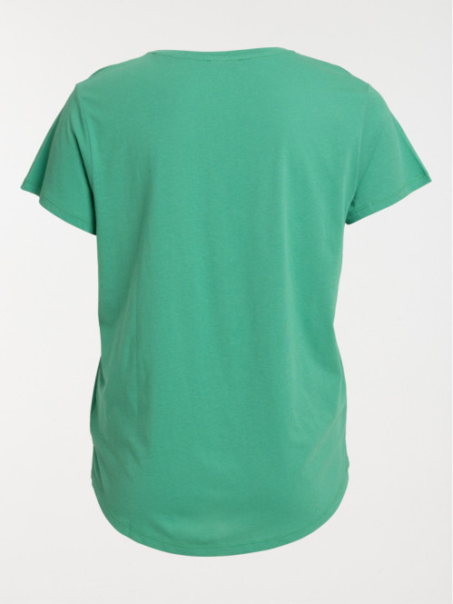 T-shirt vert pop grande taille femme