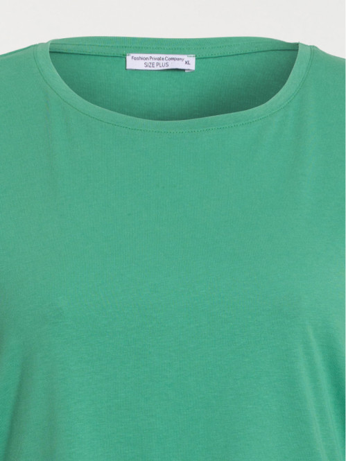 T-shirt vert pop grande taille femme