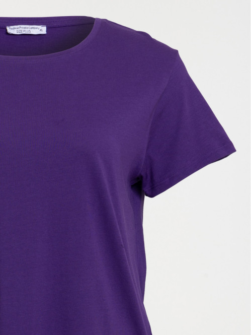 T-shirt ultra violet grande taille femme