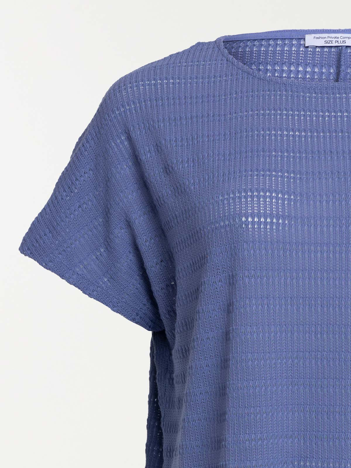 T-shirt sunset blue grande taille femme