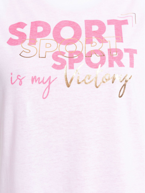 T-shirt sport 2 en 1 grande taille femme