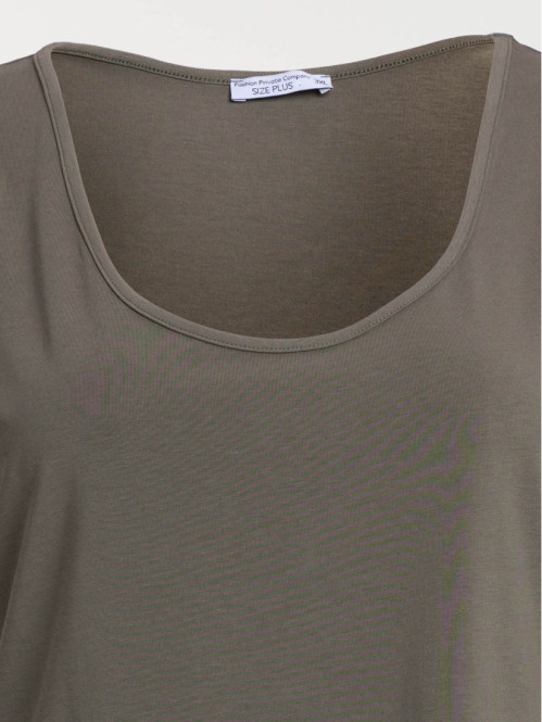 Débardeur urban kaki grande taille femme Débardeur urban kaki grande taille femme