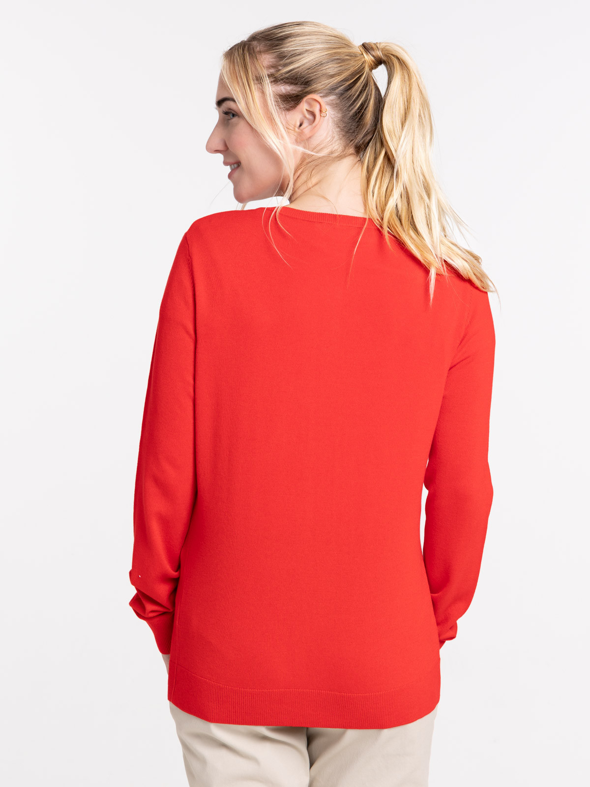 Gilet boutonné red femme