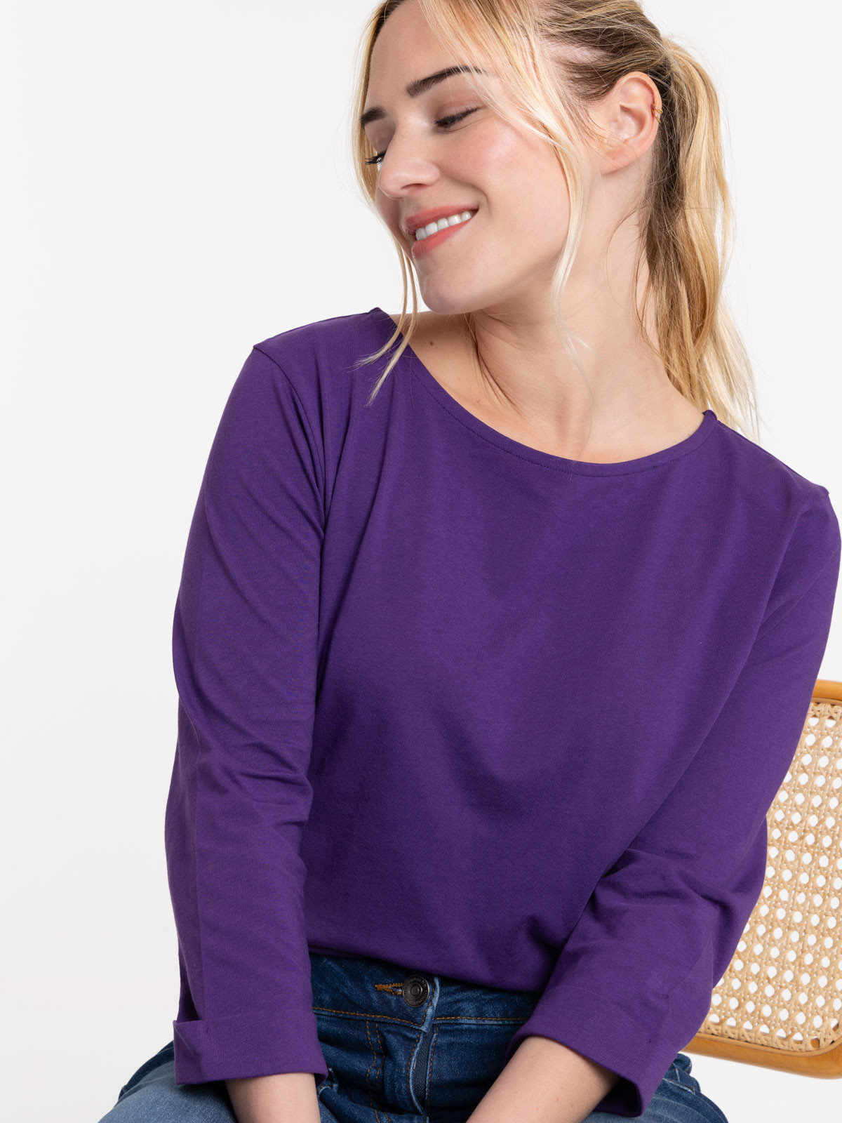 T-shirt violet paradise femme