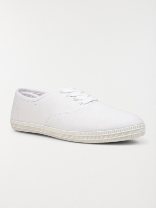 Tennis en toile blanches femme (37-42) Tennis en toile blanches femme (37-42)