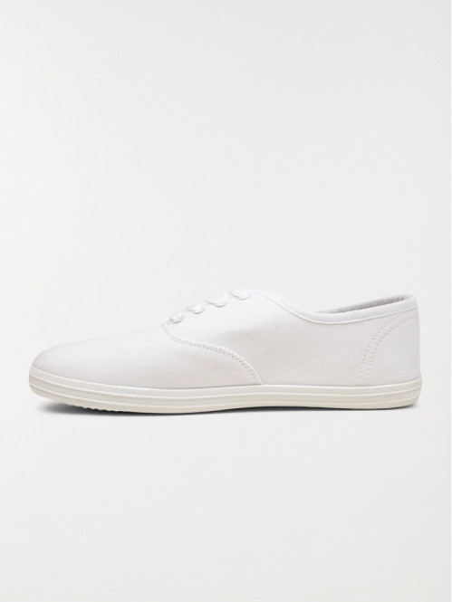 Tennis en toile blanches femme (37-42) Tennis en toile blanches femme (37-42)