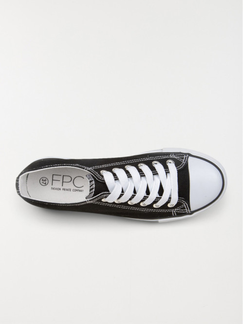 Tennis en toile noire femme (36-41) Tennis en toile noire femme (36-41)