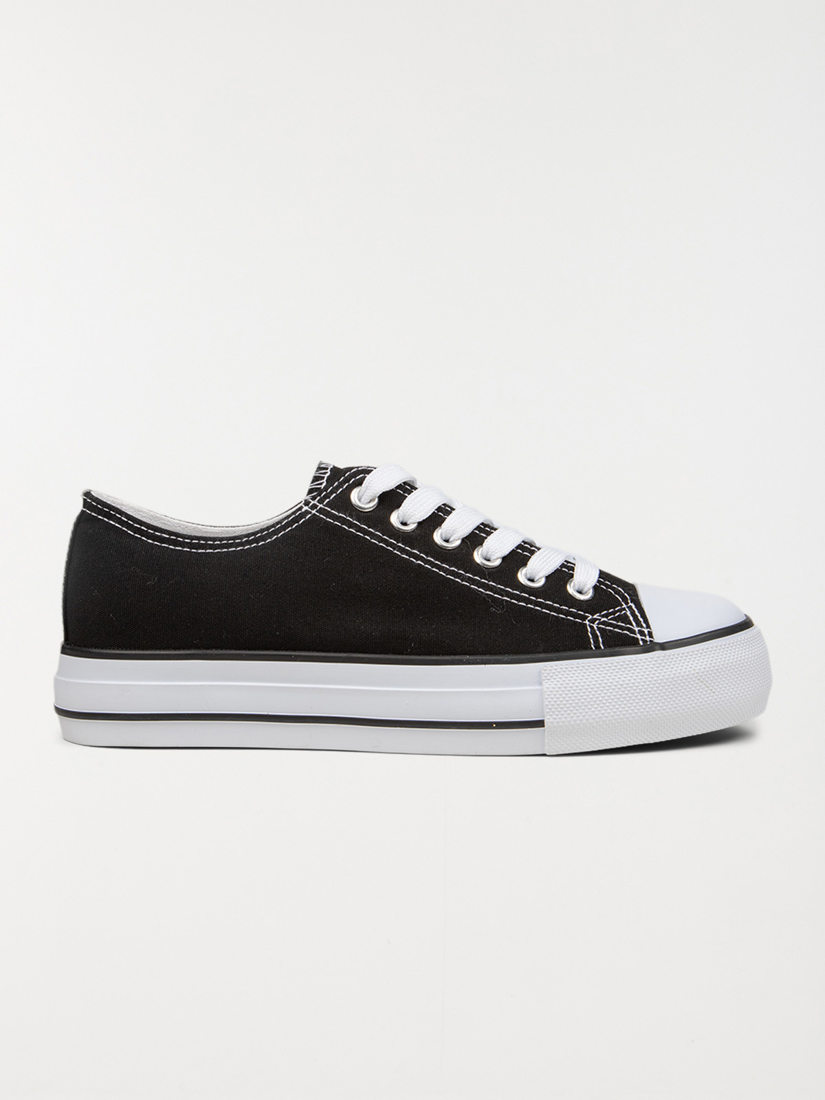 Tennis en toile noire femme (36-41)