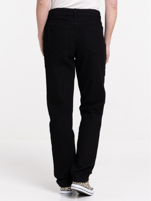 Jean regular noir femme