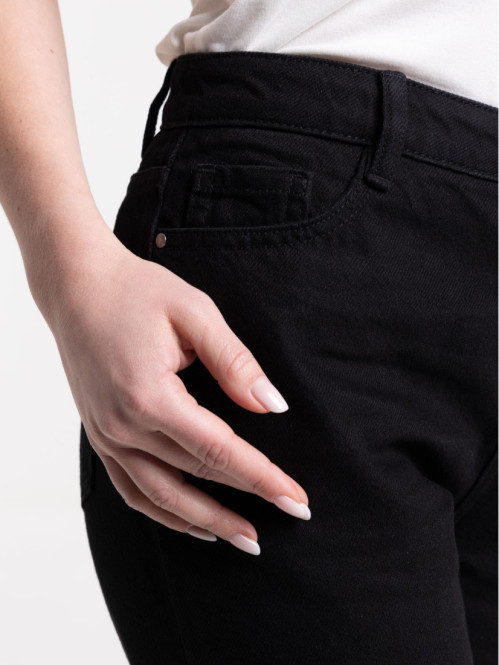 Jean regular noir femme