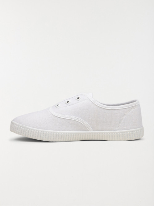 Tennis en toile blanches femme (36-41) Tennis en toile blanches femme (36-41)