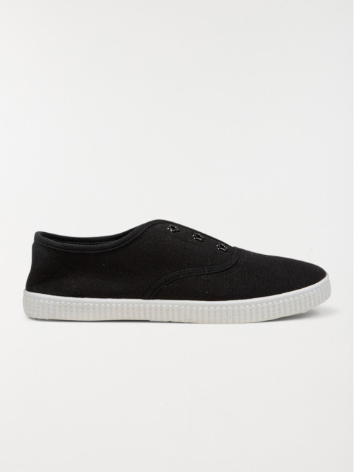 Tennis en toile noires femme (36-41)