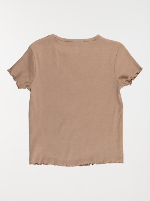 Tee-shirt côtelé coffee...