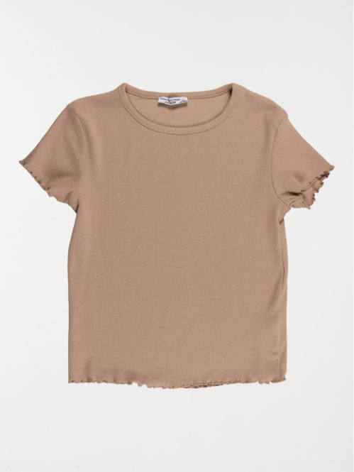 Tee-shirt côtelé coffee...