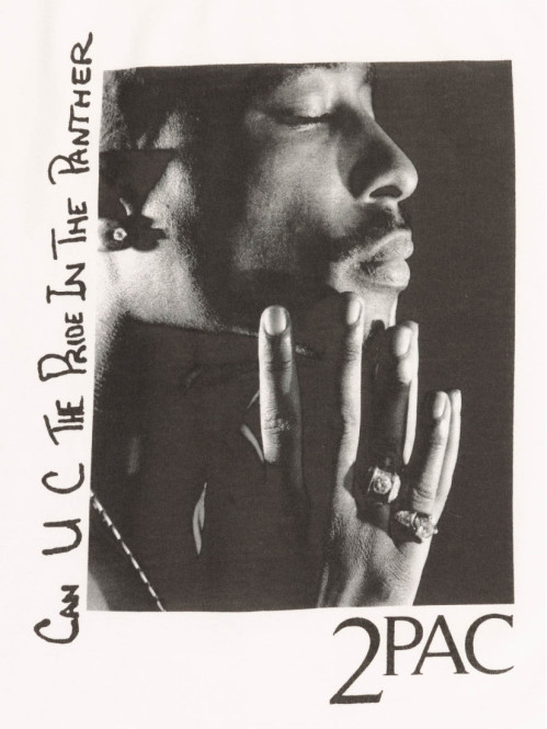 Tee-shirt blanc 2PAC fille...