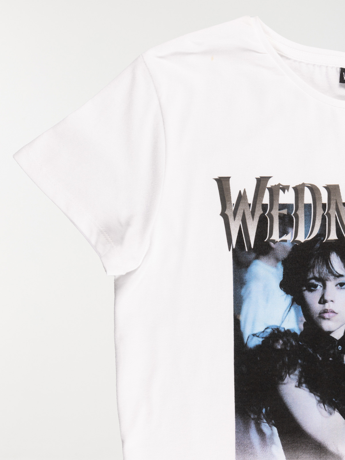 Tee-shirt blanc Mercredi fille (XXS-M) Tee-shirt blanc Mercredi fille (XXS-M)