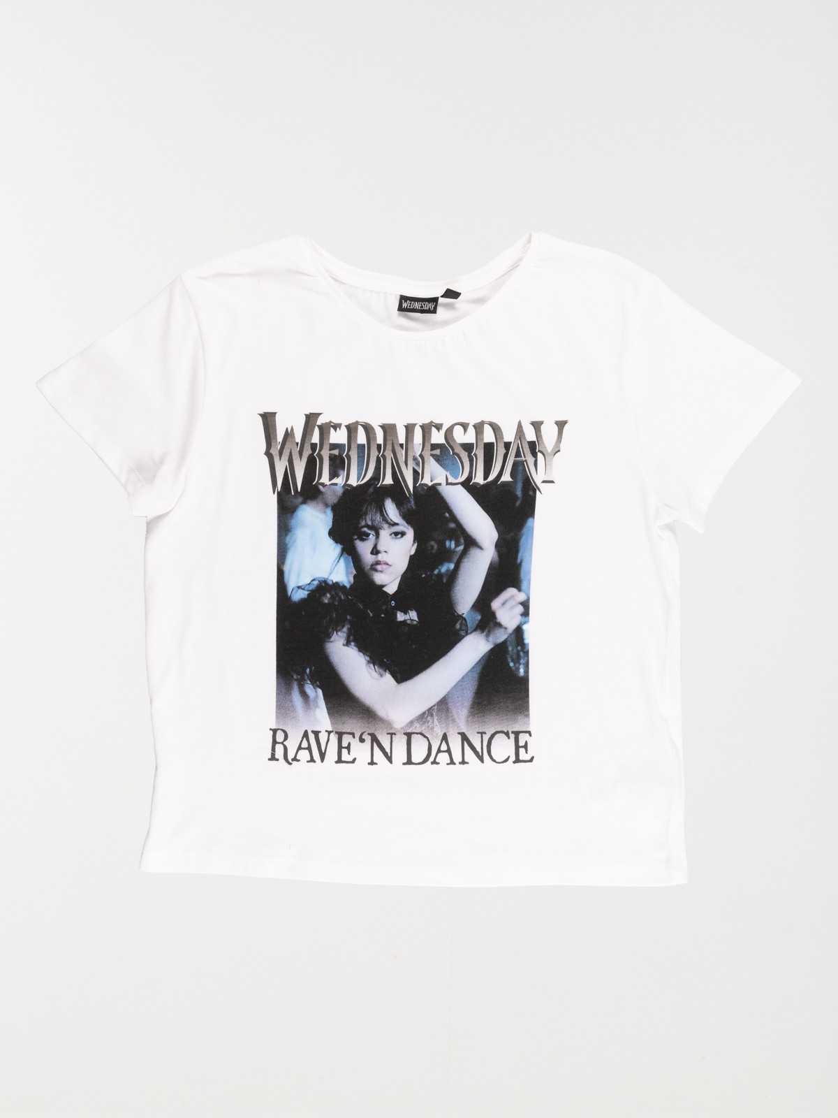 Tee-shirt blanc Mercredi fille (XXS-M)