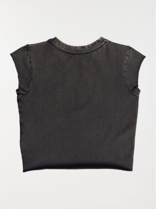 Tee-shirt court délavé...