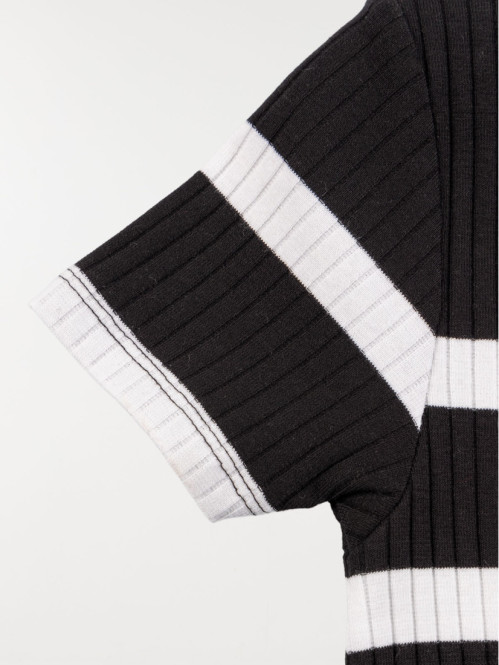 T-shirt rayé et côtelé fille (XXS-M) T-shirt rayé et côtelé fille (XXS-M)