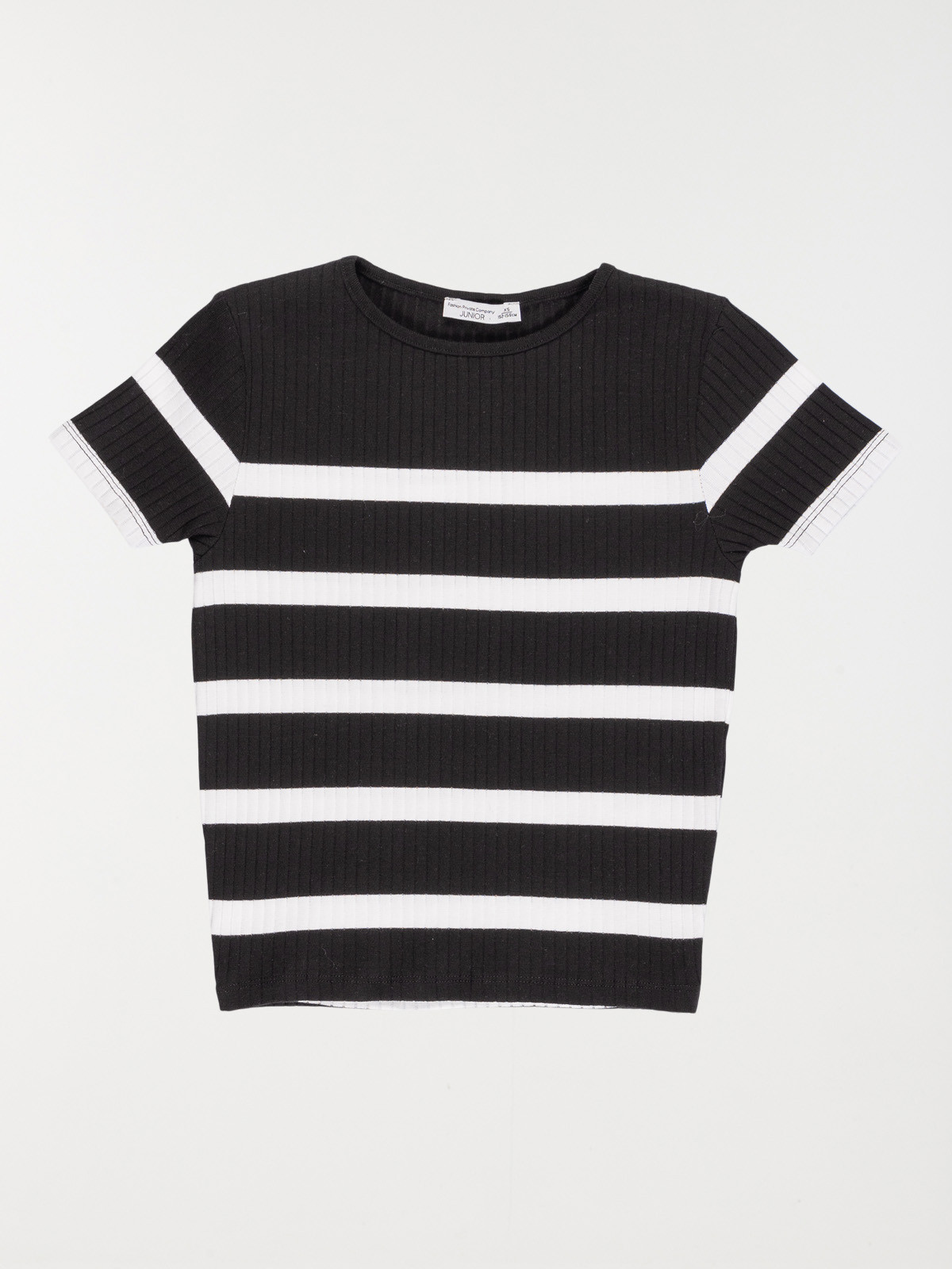 T shirt raye et cotele fille XXS M