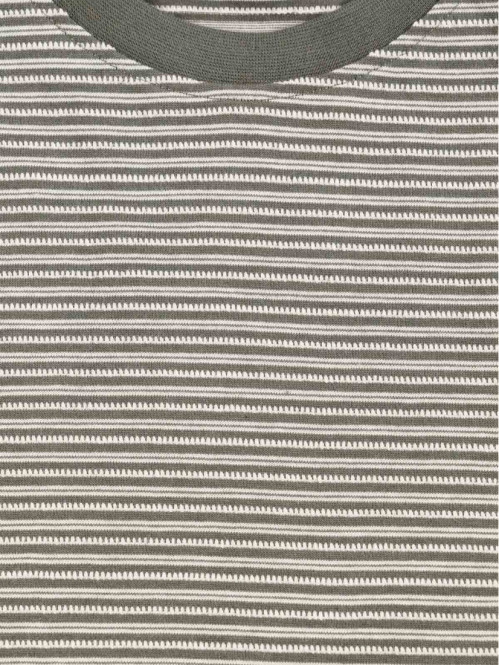 Tee-shirt rayé kaki garçon...