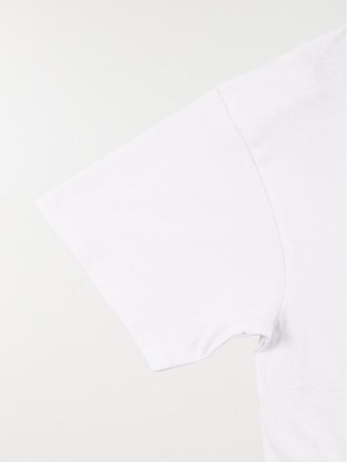 T-shirt loose blanc fille...
