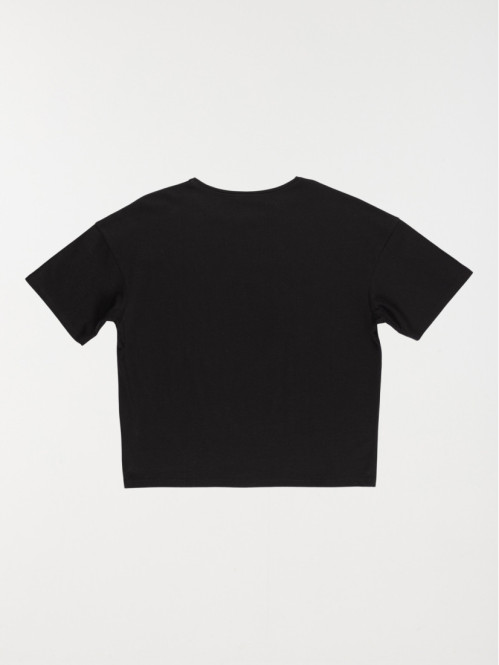 T-shirt loose noir fille...