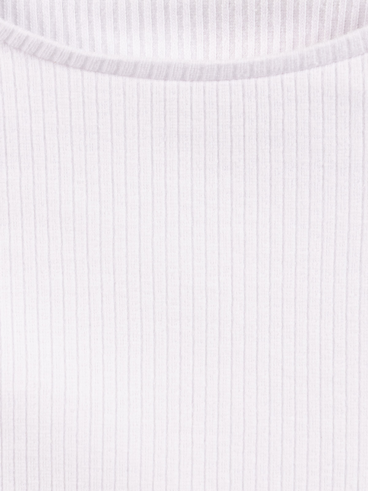 Tee-shirt blanc côtelé fille (XXS-M)