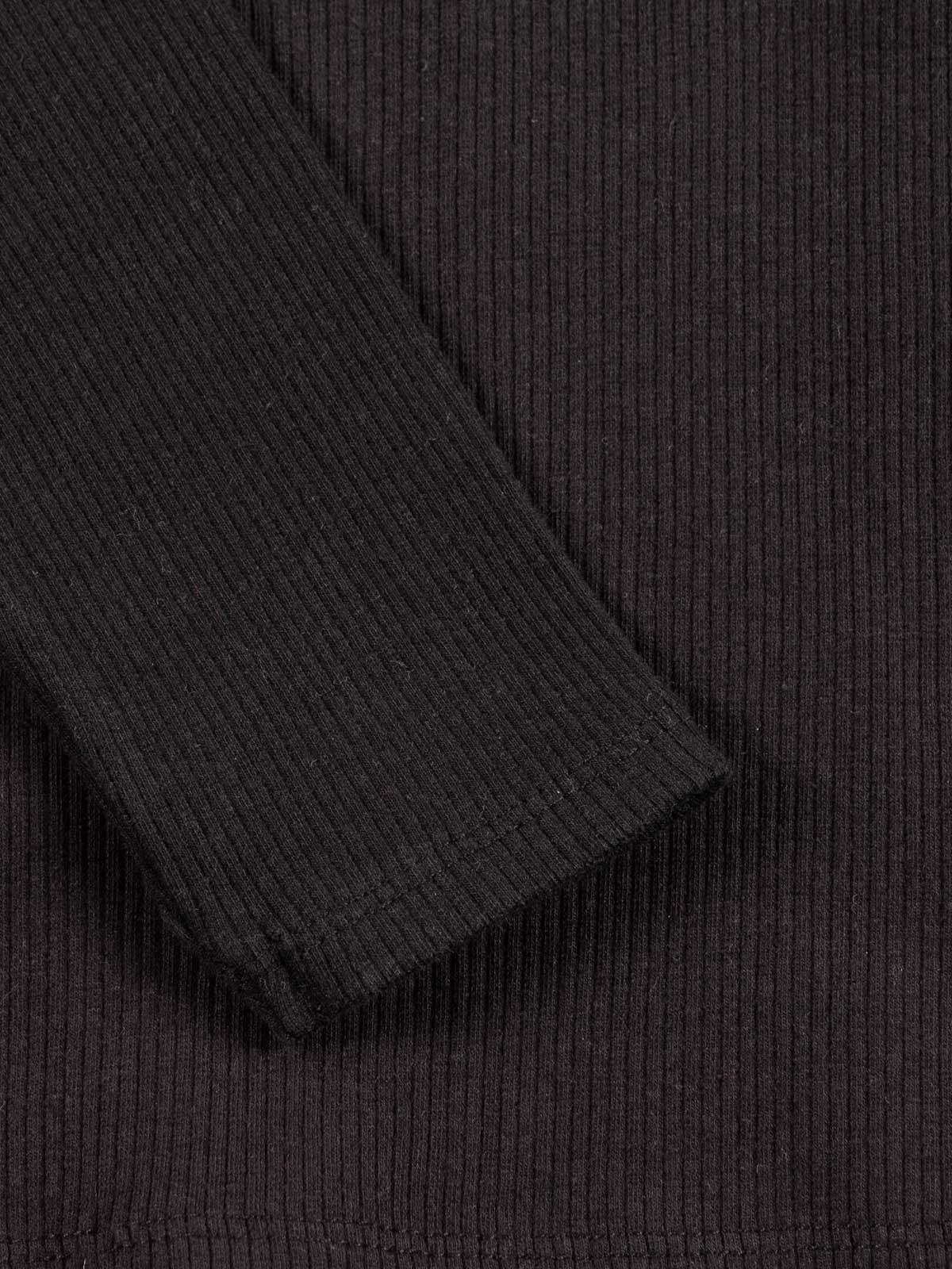 Tee-shirt noir côtelé fille (XXS-M) Tee-shirt noir côtelé fille (XXS-M)