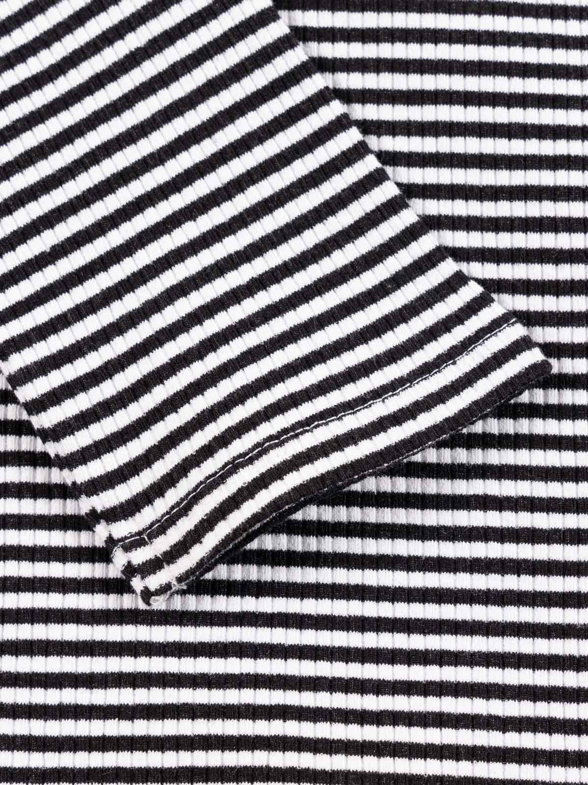 Tee-shirt rayé côtelé fille (XXS-M) Tee-shirt rayé côtelé fille (XXS-M)