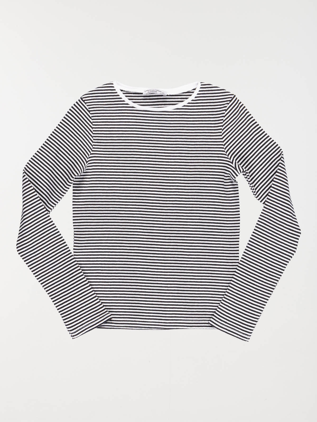 Tee-shirt rayé côtelé fille (XXS-M)