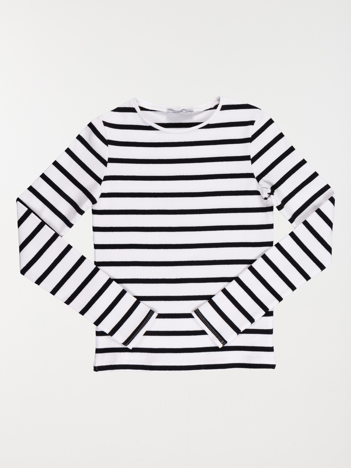 Tee-shirt côtelé rayé fille (XXS-M)