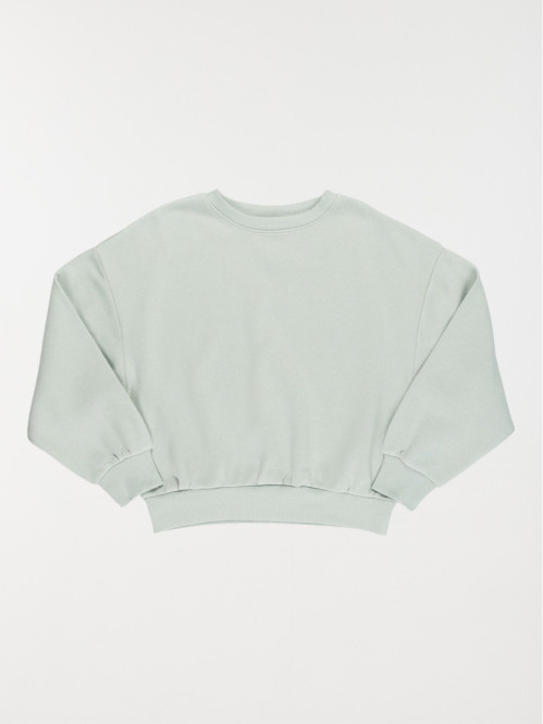 Sweat basique jade fille (XXS-M)