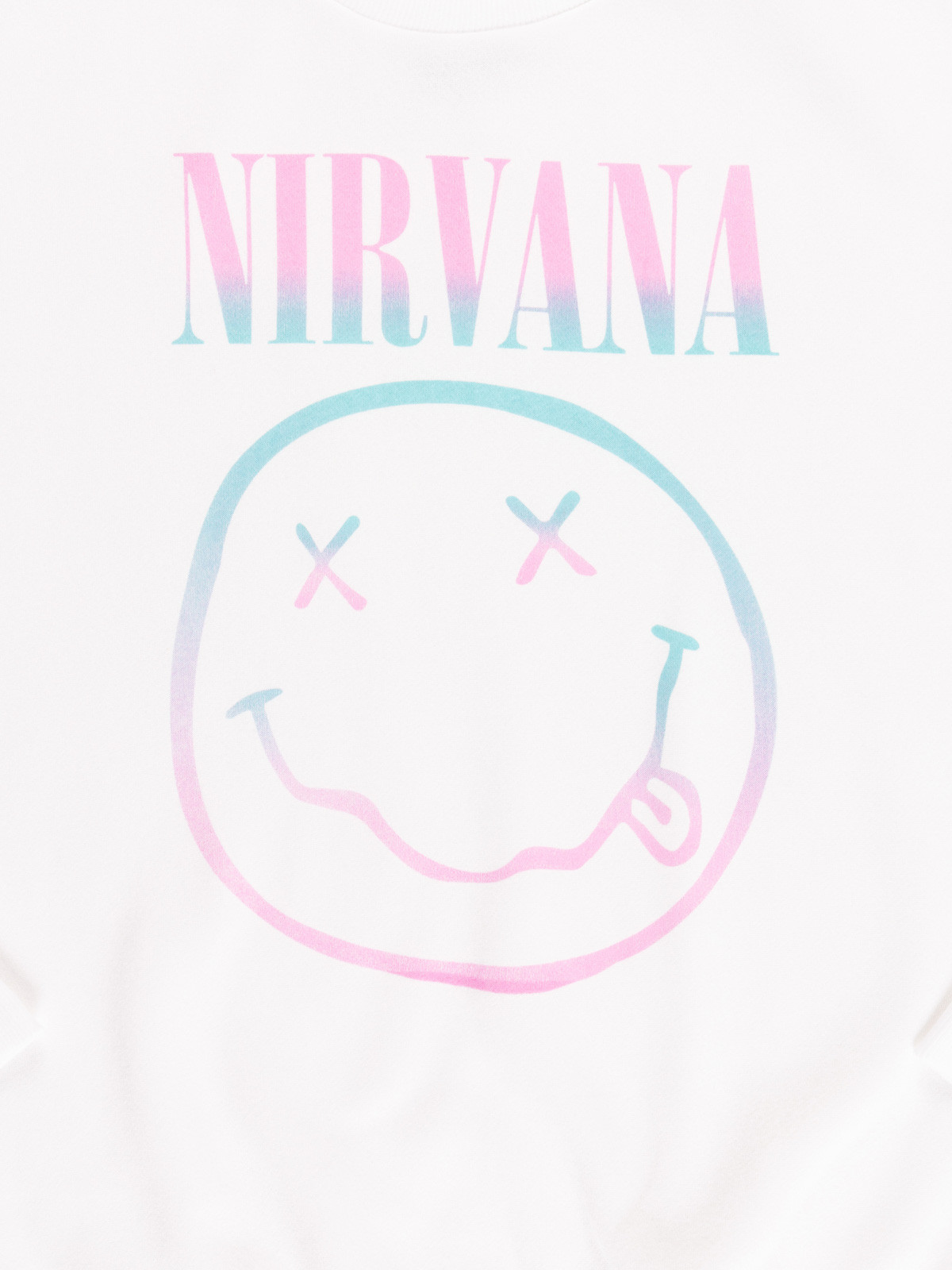 Sweat Nirvana blanc fille (XXS-M)