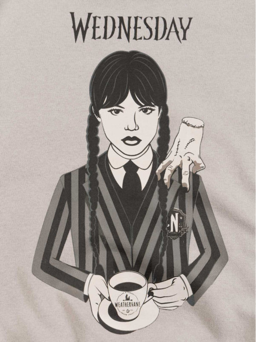 Sweat Mercredi gris fille...