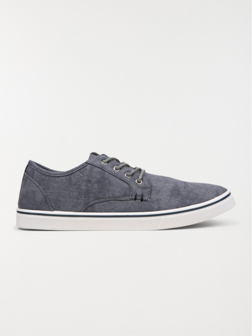 Tennis toile lacets bleues homme (40-45)