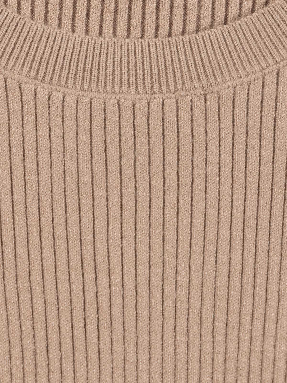 Pull côtelé coffee fille (XXS-M)