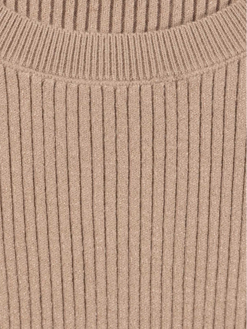 Pull côtelé coffee fille...