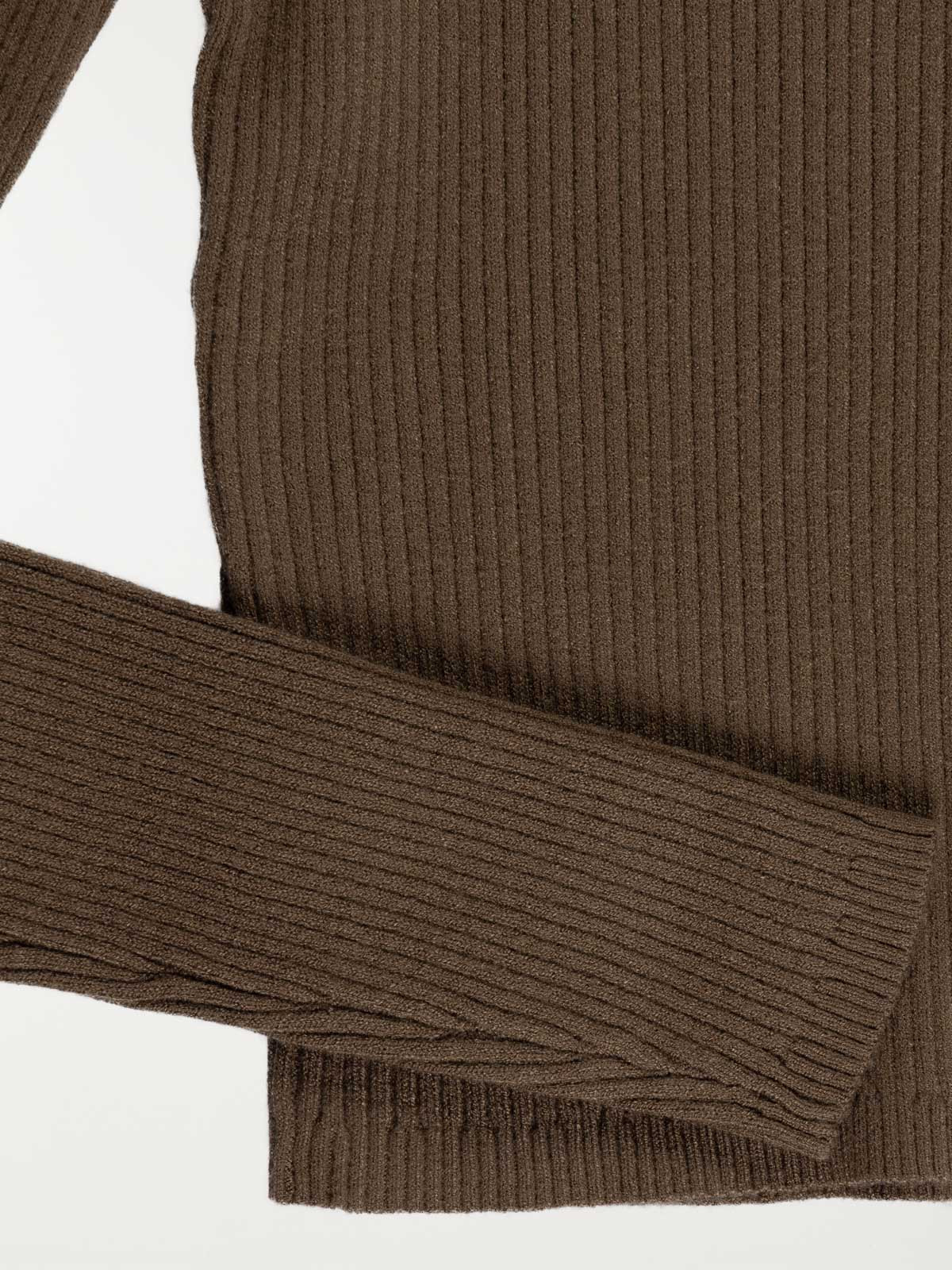 Pull côtelé vert fougère fille (XXS-M) Pull côtelé vert fougère fille (XXS-M)